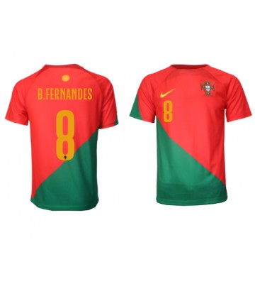 Portugal Bruno Fernandes #8 Hjemmedrakt VM 2022 Kortermet